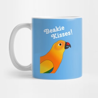 Beakie Kisses Sun Conure Parrot Mug